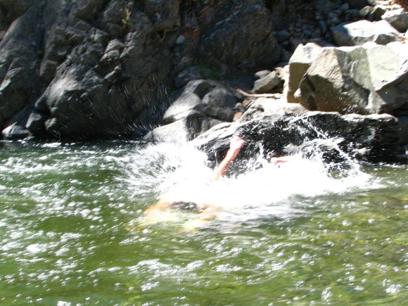 IMG_7816 Stephen takes a dip