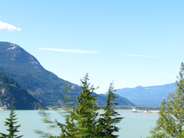 The Canadian coast, On the drive back from Whistler